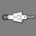 Key Clip W/ Key Ring & Capital Letter W Key Tag